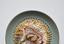 パリの刺繍と京都の陶磁器のコラボ 京都・蘇嶐窯工房